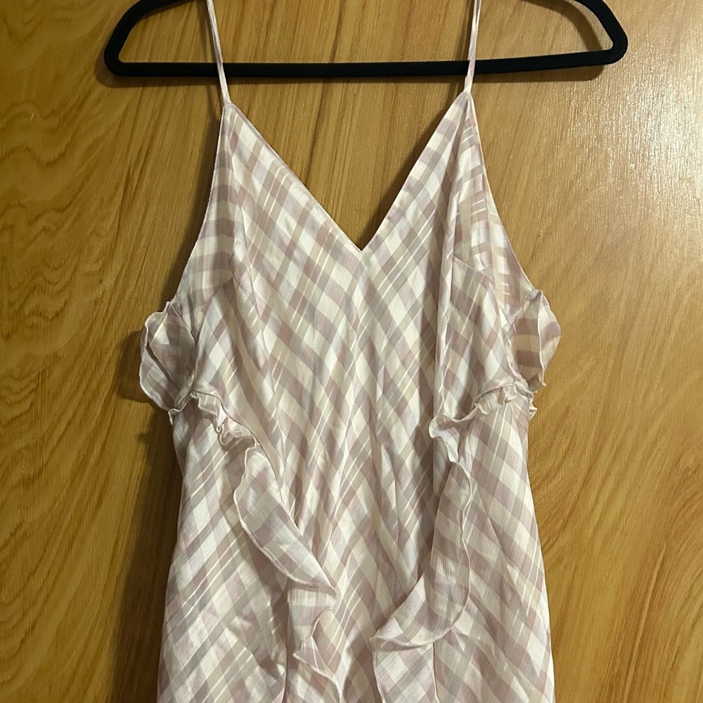 NWT Victoria’s Secret pink ruffled slip dress